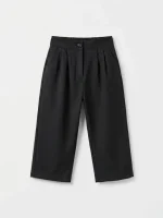 UNISEX SİYAH DOKUMA PANTOLON - Görsel 2