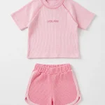 VAFLE KUMAŞ 2 Lİ KIZ BEBEK TAKIM
