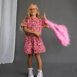 PEMBE LEOPAR CROP TAKIM